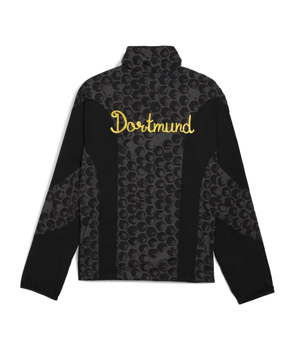 puma borussia dortmund kidsuper oboustranná bunda černá f03