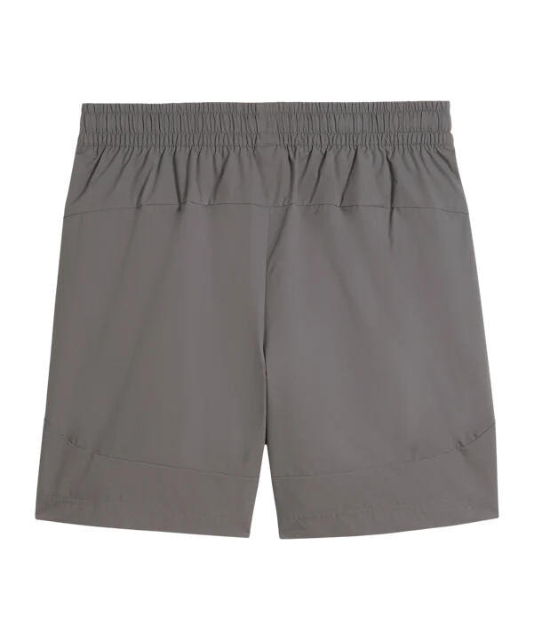puma borussia dortmund pumatech relaxed woven short gray f21