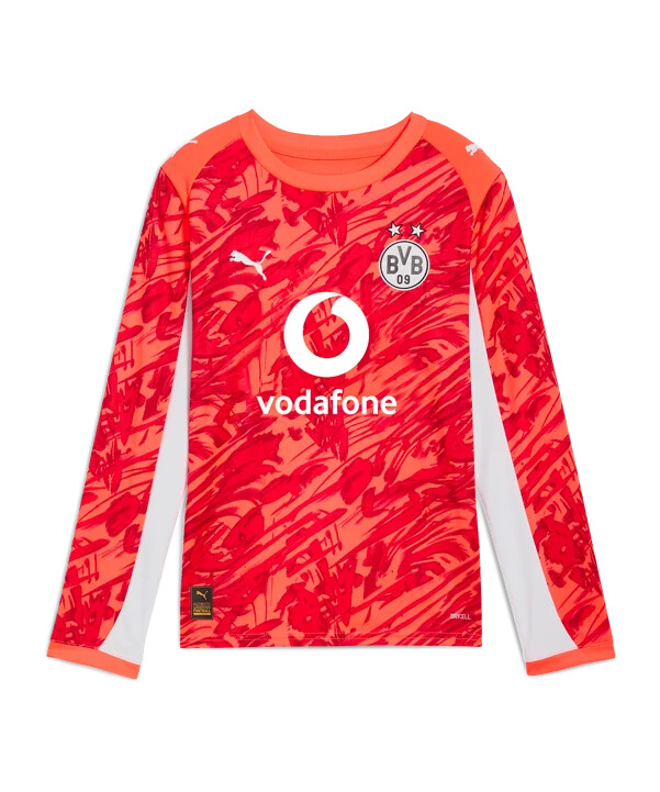 dětský brankářský dres puma borussia dortmund ls 20252026 červený f99