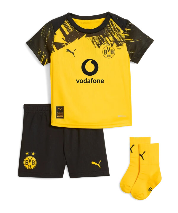 puma borussia dortmund domácí dres 20252026 dětský žlutý f01