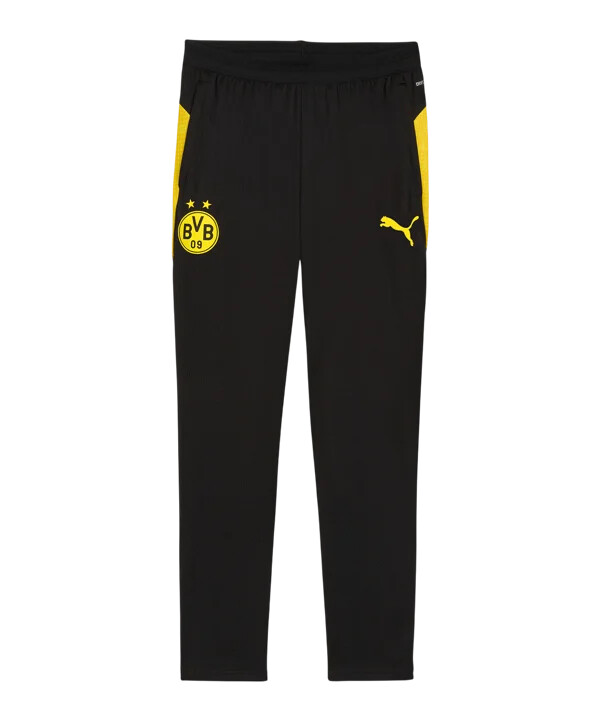 puma borussia dortmund kapsy tréninkové kalhoty Černé f05