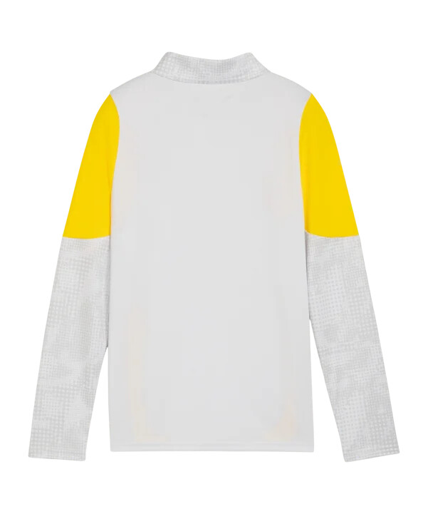puma borussia dortmund tréninková mikina s 14 zipem pro děti šedá f18