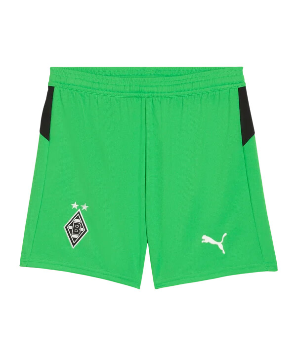 puma borussia mönchengladbach krátký venkovní dres 20252026 dětský zelený f02