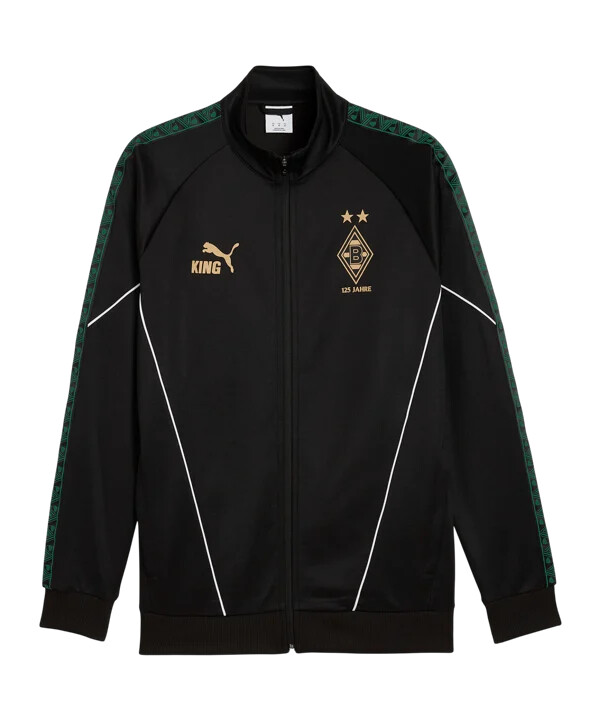 puma borussia mönchengladbach king anthem bunda Černá f19