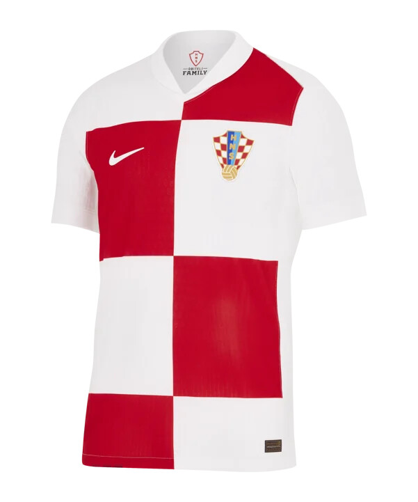 nike chorvatsko authentic home jersey em 2024 bílá Červená bílá f100