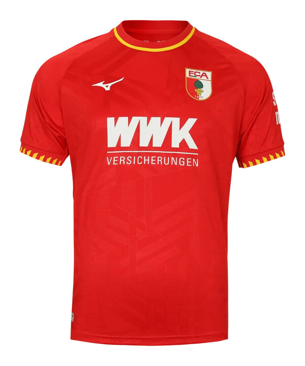 venkovní dres mizuno fc augsburg 20252026 červený f52