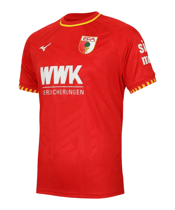 venkovní dres mizuno fc augsburg 20252026 červený f52