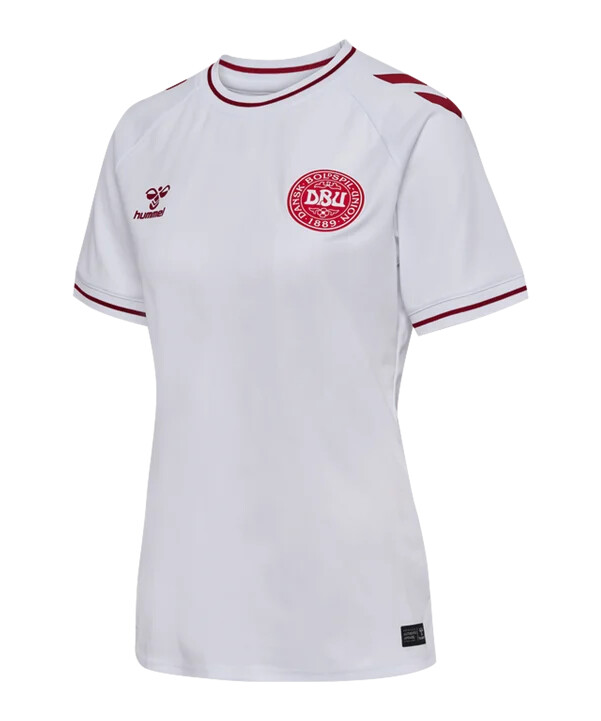dámský venkovní dres hummel dánsko dbu 2025 bílý f9001