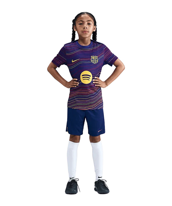domácí kraťasy nike fc barcelona prematch 20252026 modré f456