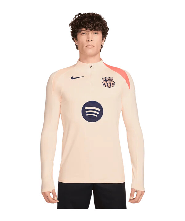 mikina nike fc barcelona drill top oranžová f808