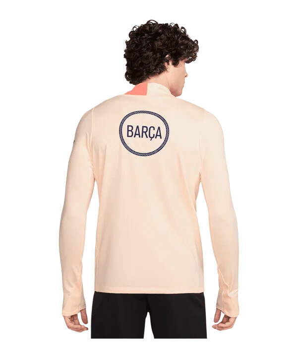 mikina nike fc barcelona drill top oranžová f808
