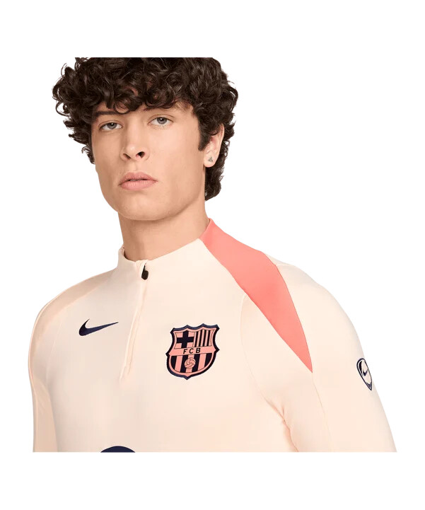 mikina nike fc barcelona drill top oranžová f808