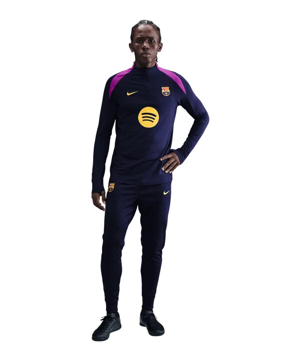 mikina nike fc barcelona drill top tmavě modrá f597