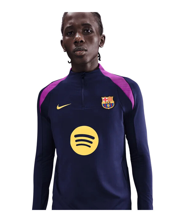 mikina nike fc barcelona drill top tmavě modrá f597
