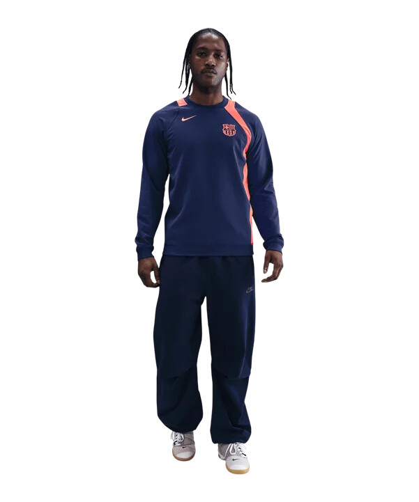 mikina nike fc barcelona t90 modrá f410