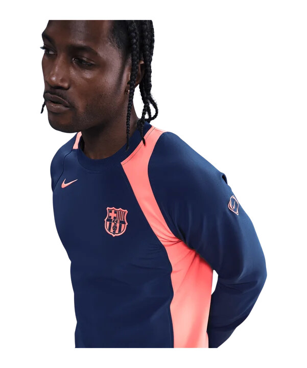 mikina nike fc barcelona t90 modrá f410