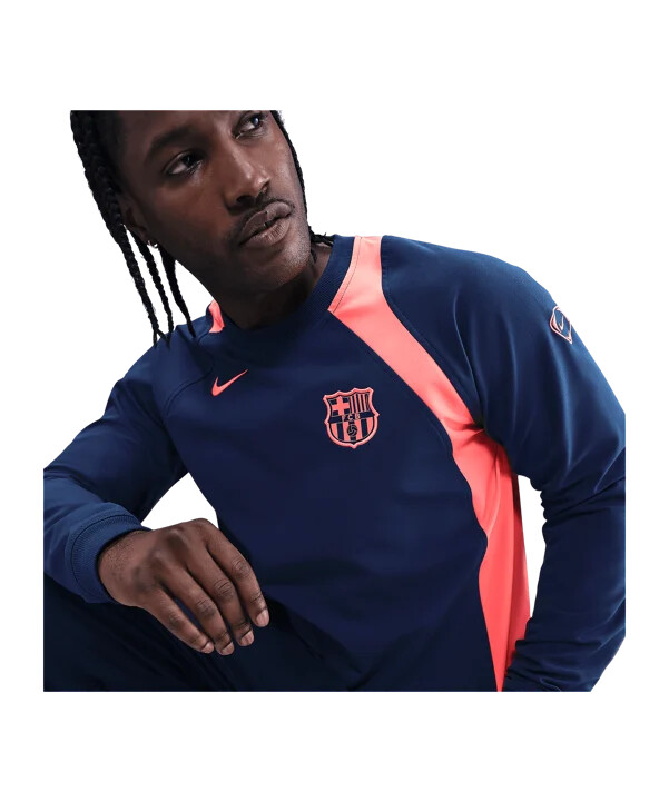 mikina nike fc barcelona t90 modrá f410