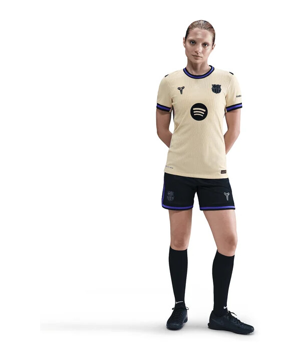 dámský venkovní dres nike fc barcelona authentic 20252026 zlatý f783