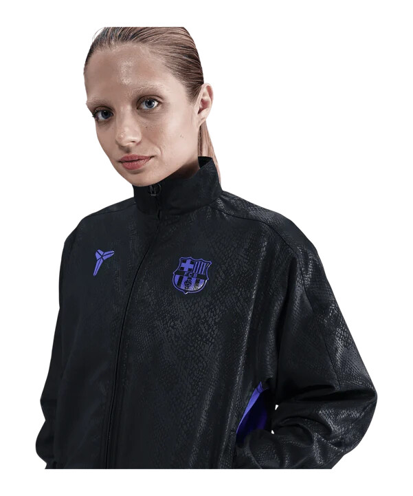 dámská tréninková bunda nike fc barcelona černá f010