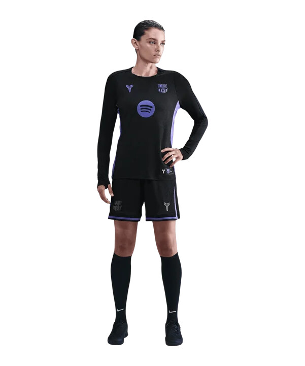dámské tričko nike fc barcelona crew top černé f011