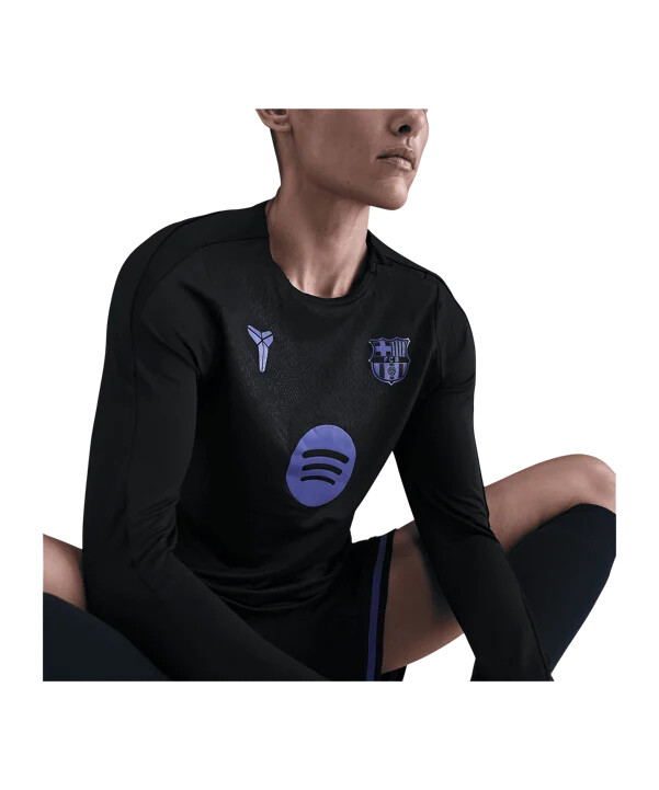 dámské tričko nike fc barcelona crew top černé f011