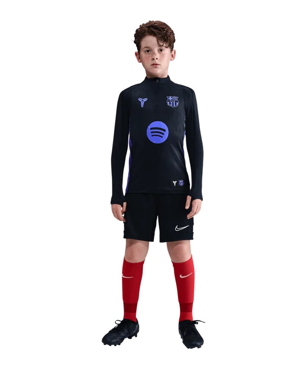 dětské tričko nike fc barcelona prematch away 20252026 black f011
