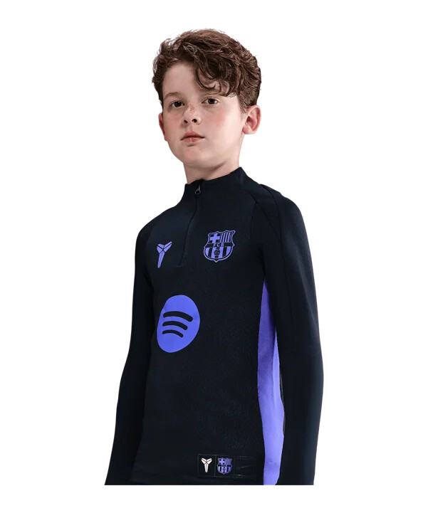 dětské tričko nike fc barcelona prematch away 20252026 black f011