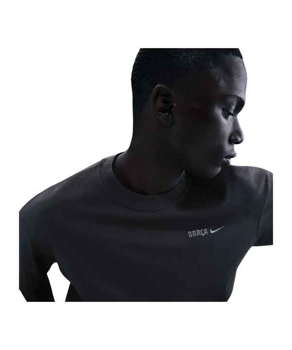 tričko nike fc barcelona peak wordmark šedé f060