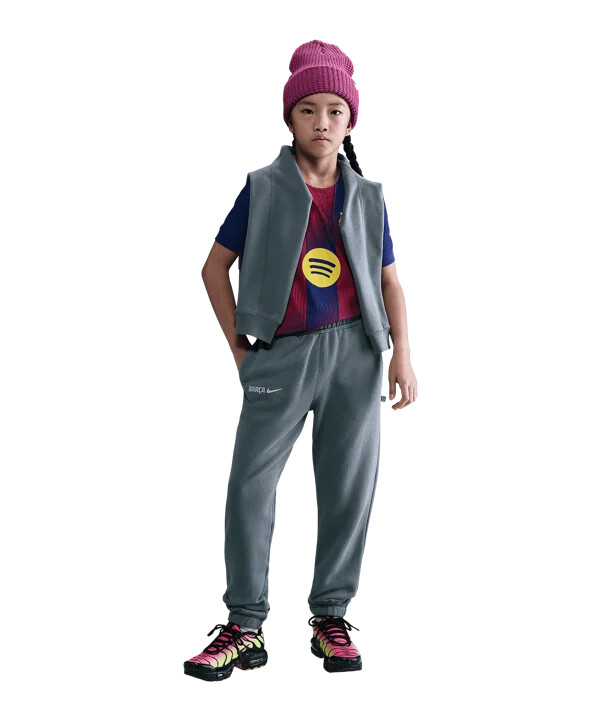 dětské tepláky nike fc barcelona nsw air jogging šedé f084