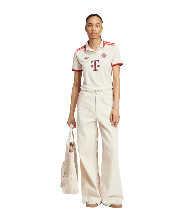 dámský dres adidas originals fc bayern mnichov pro 3. ročník 20242025 béžový