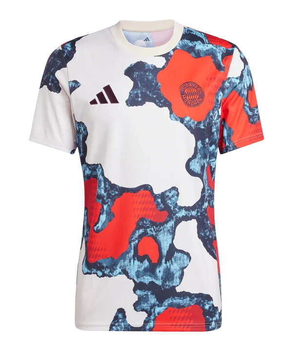 adidas fc bayern mnichov předzápasový dres 20242025 Červený