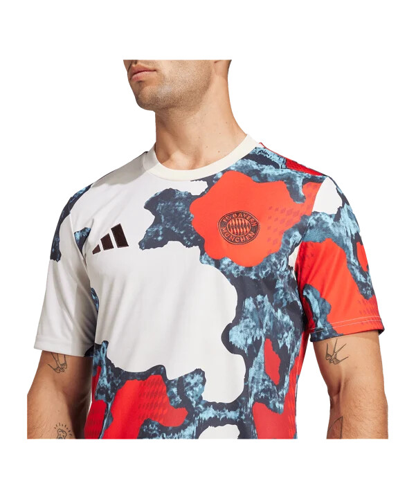 adidas fc bayern mnichov předzápasový dres 20242025 Červený