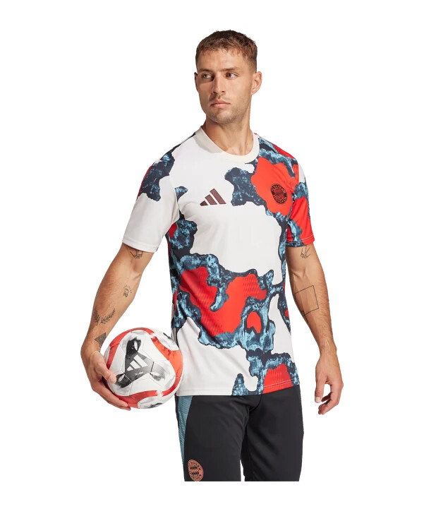 adidas fc bayern mnichov předzápasový dres 20242025 Červený