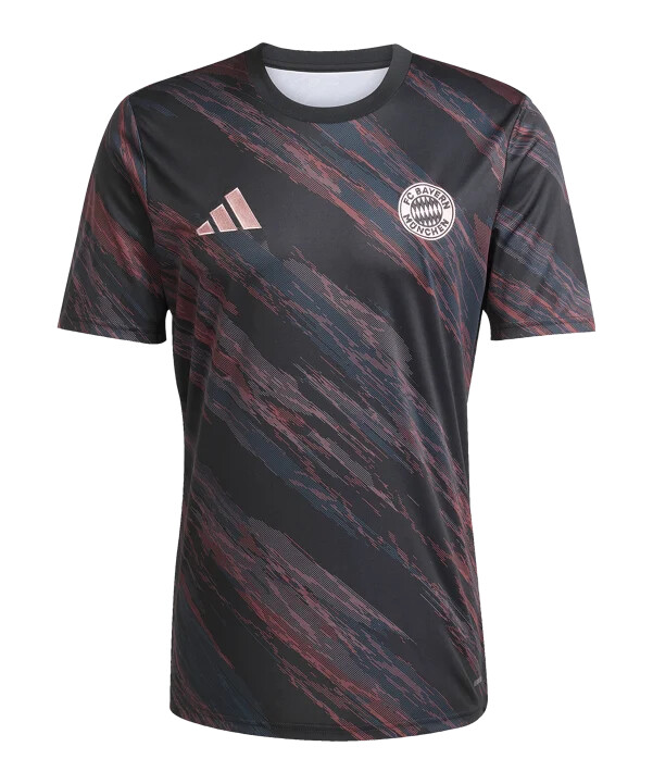 adidas fc bayern mnichov předzápasový dres 20252026 černý