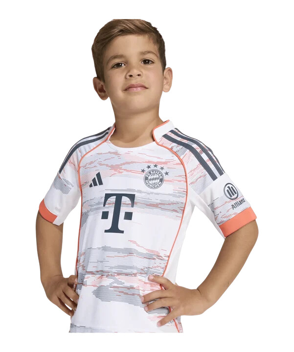 dětský venkovní dres adidas fc bayern mnichov 20252026 bílý