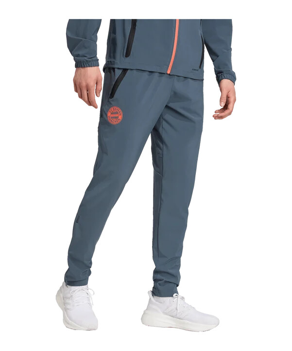 cestovní kalhoty adidas fc bayern mnichov tech šedé