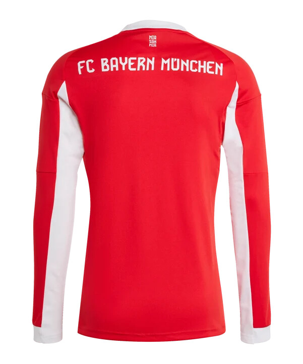 domácí dres adidas fc bayern mnichov s dlouhým rukávem 20252026 červený