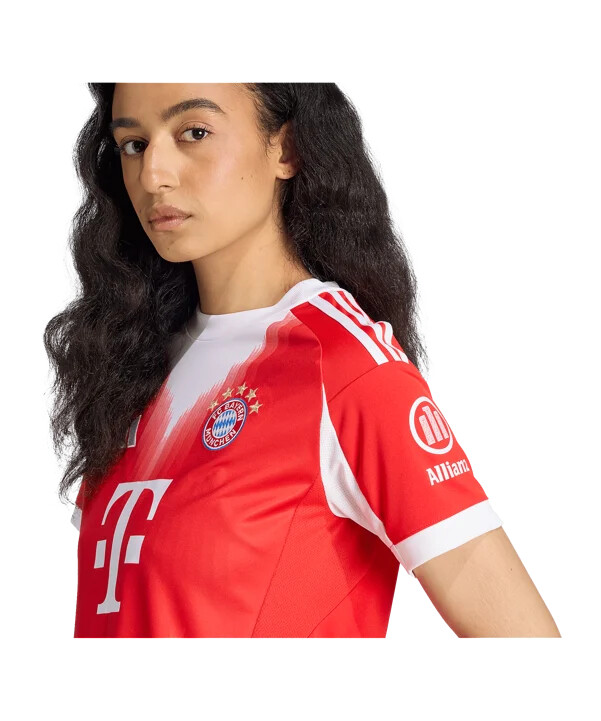 dámský domácí dres adidas fc bayern mnichov 20252026 červený