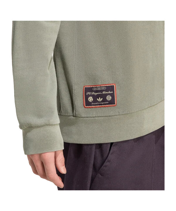 bunda adidas fc bayern mnichov icon halfzip zelená