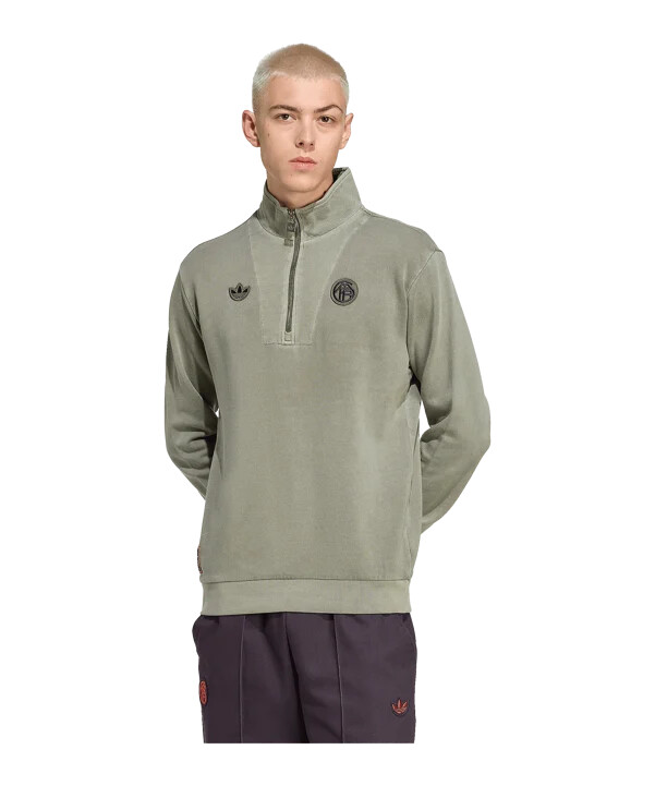 bunda adidas fc bayern mnichov icon halfzip zelená