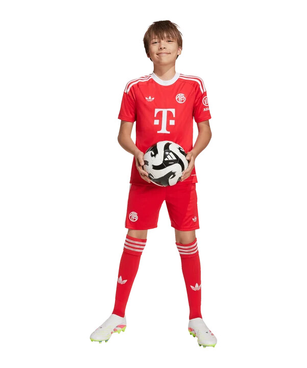 dětský brankářský dres adidas fc bayern mnichov 3. díl 20252026 červený