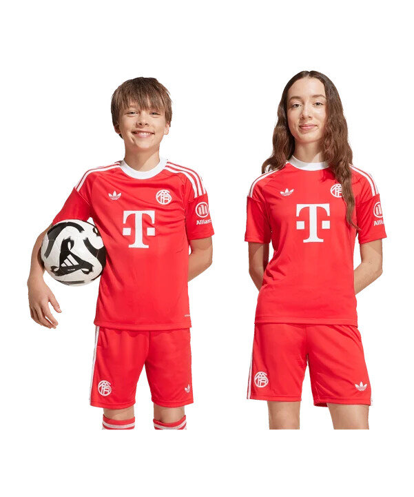 dětský brankářský dres adidas fc bayern mnichov 3. díl 20252026 červený