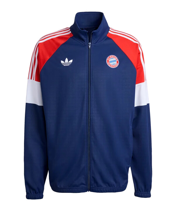 adidas fc bayern mnichov lfstlr tepláková bunda modrá