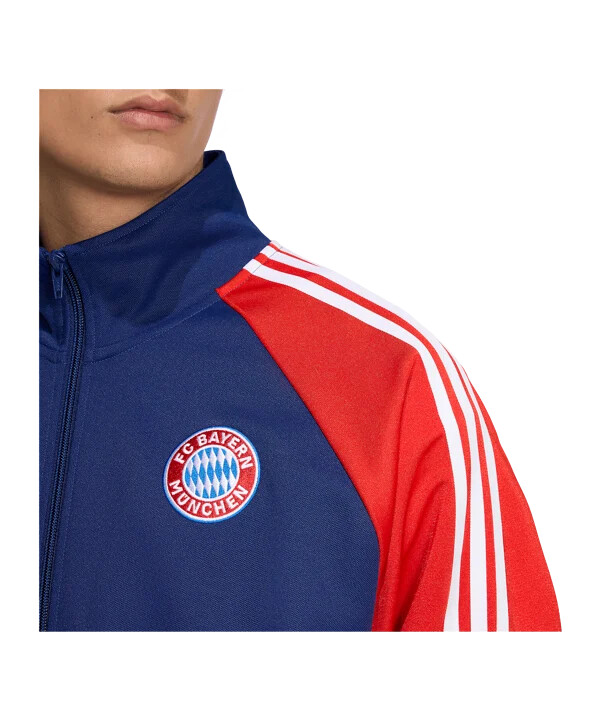 adidas fc bayern mnichov lfstlr tepláková bunda modrá