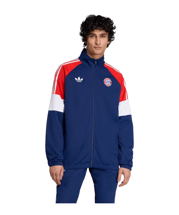 adidas fc bayern mnichov lfstlr tepláková bunda modrá