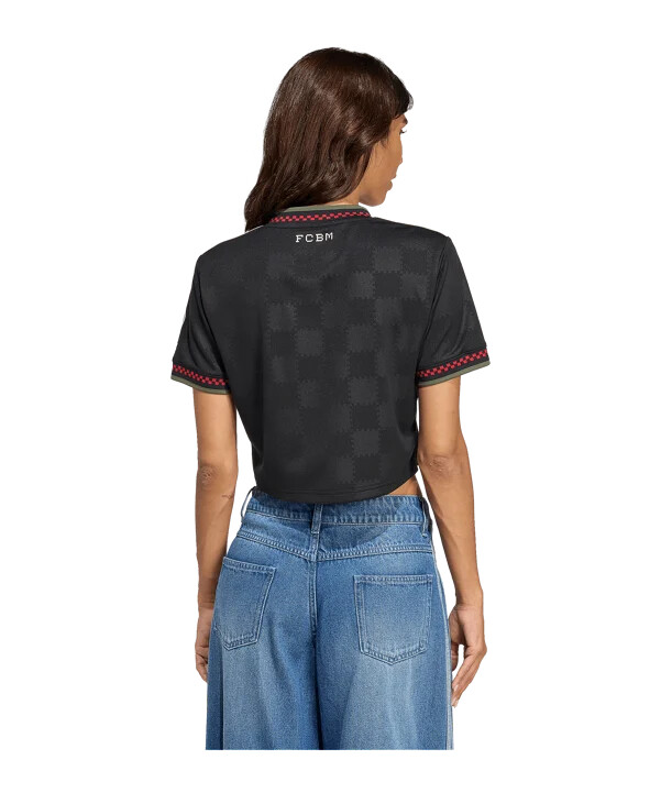 dámský zkrácený dres adidas fc bayern mnichov 3. ročník 20252026 černý