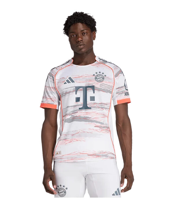 adidas fc bayern mnichov autentický venkovní dres 20252026 bílý