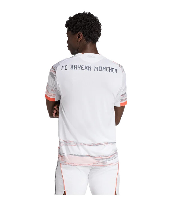 adidas fc bayern mnichov autentický venkovní dres 20252026 bílý