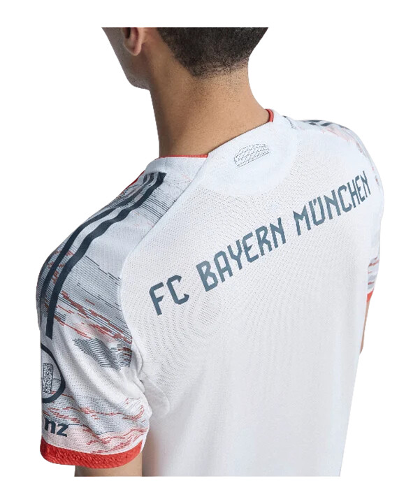 adidas fc bayern mnichov autentický venkovní dres 20252026 bílý