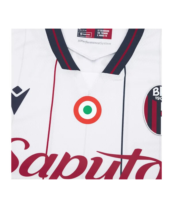 venkovní dres macron fc bologna 20252026 bílý